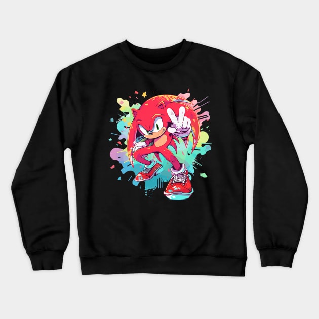 knuckles Crewneck Sweatshirt by piratesnow